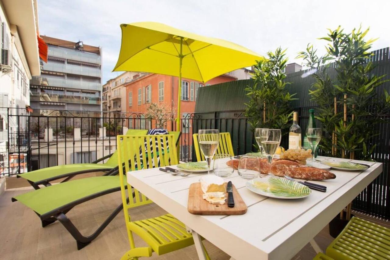 F2 Terrasse, Moderne, Hyper Centre, Clim, Ascenseur- Dubouchage Apartment Nice Luaran gambar