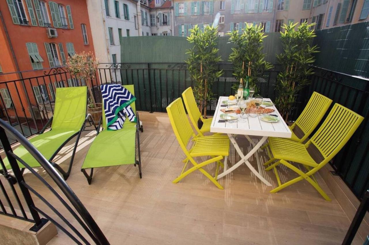 F2 Terrasse, Moderne, Hyper Centre, Clim, Ascenseur- Dubouchage Apartment Nice Luaran gambar